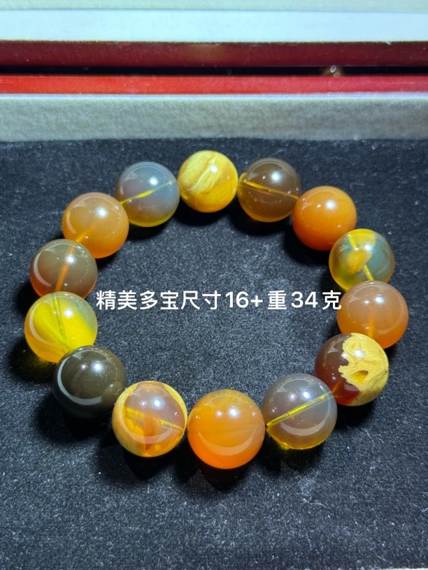 纯天然缅甸琥珀手串