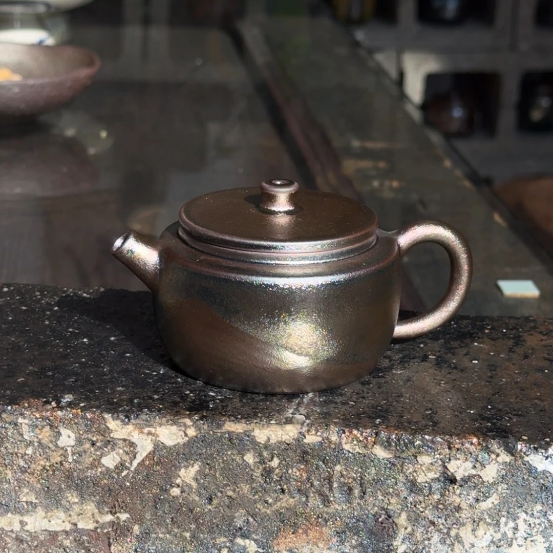 建水紫陶紫泥柴烧茶具
