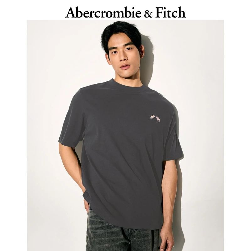 AF男装女装情侣装25夏款小麋鹿美式宽松圆领短袖T恤KI124-5187