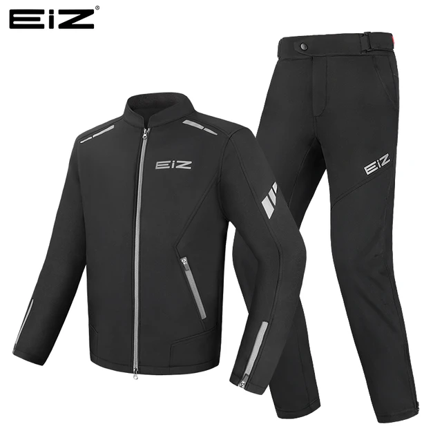EIZ摩托车骑行服机车赛车防风防摔冬四季防泼水保暖通勤套装男女
