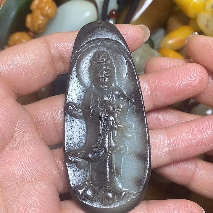 和田玉未镶嵌挂件