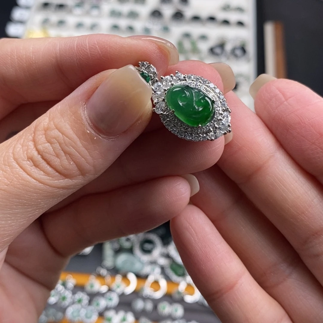 未镶嵌挂件翡翠翡翠