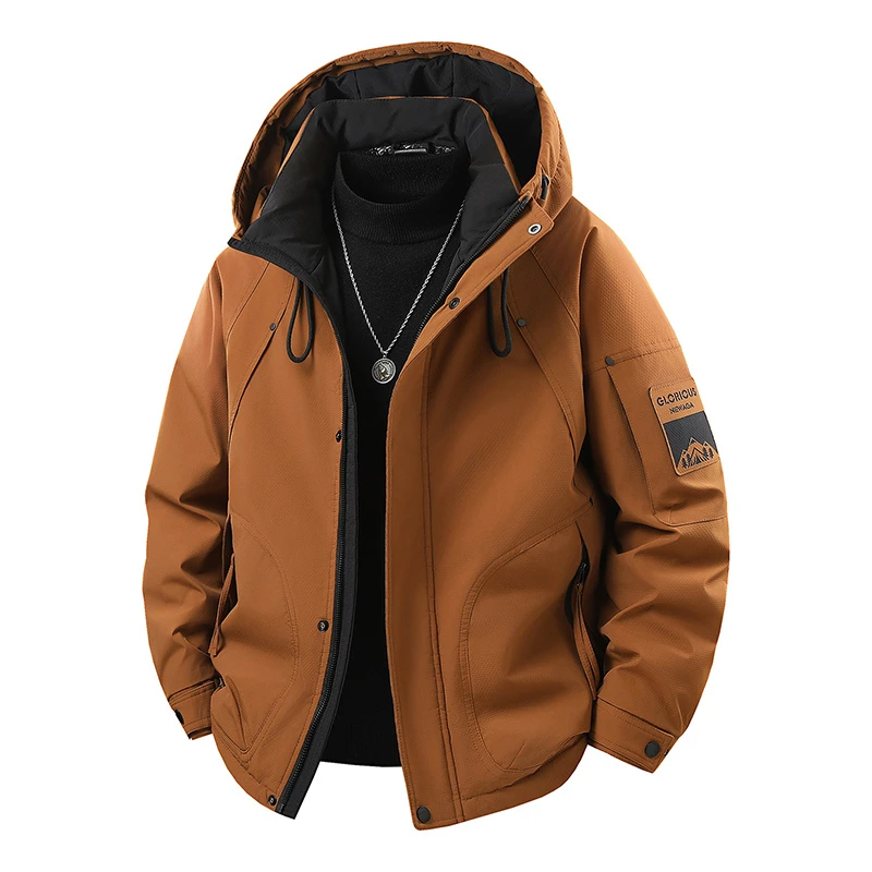 JEEP加厚羽绒服男士时尚休闲工装外情侣款男士保暖羽绒外套