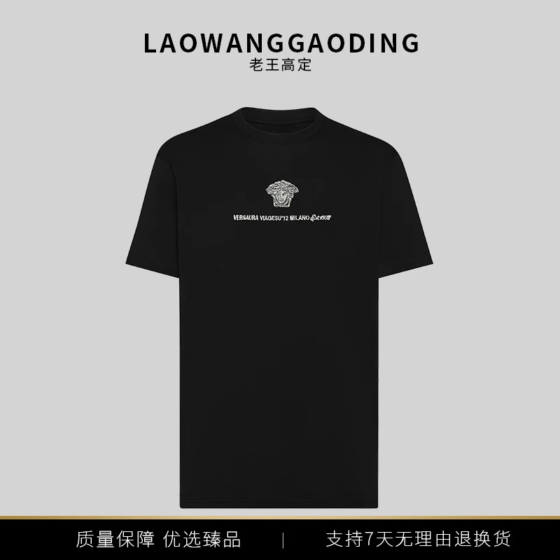 【613】男士夏季短袖新款简约刺绣圆领T恤长绒棉简约休闲男款上衣