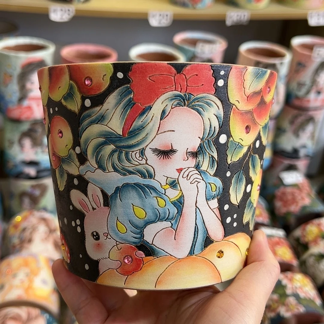 景德镇陶瓷花盆景德镇陶瓷花盆