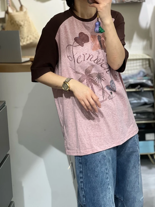 短袖T恤圆领中长款针织半袖百搭公主风显瘦设计感