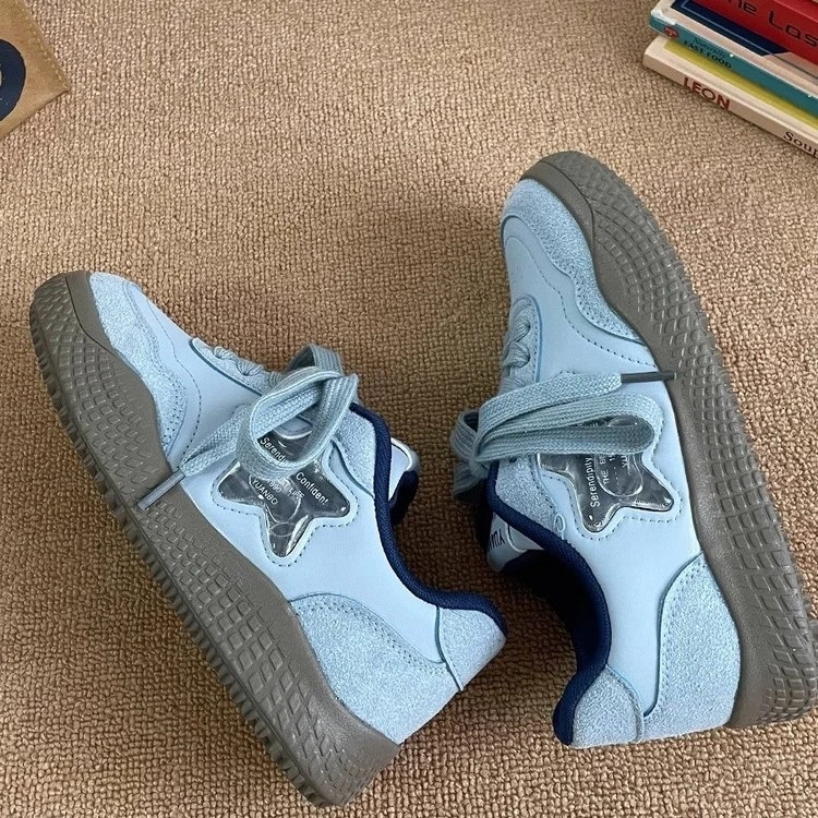 厚底星星小白鞋女2024秋季新款爆款复古运动板鞋德训鞋子潮