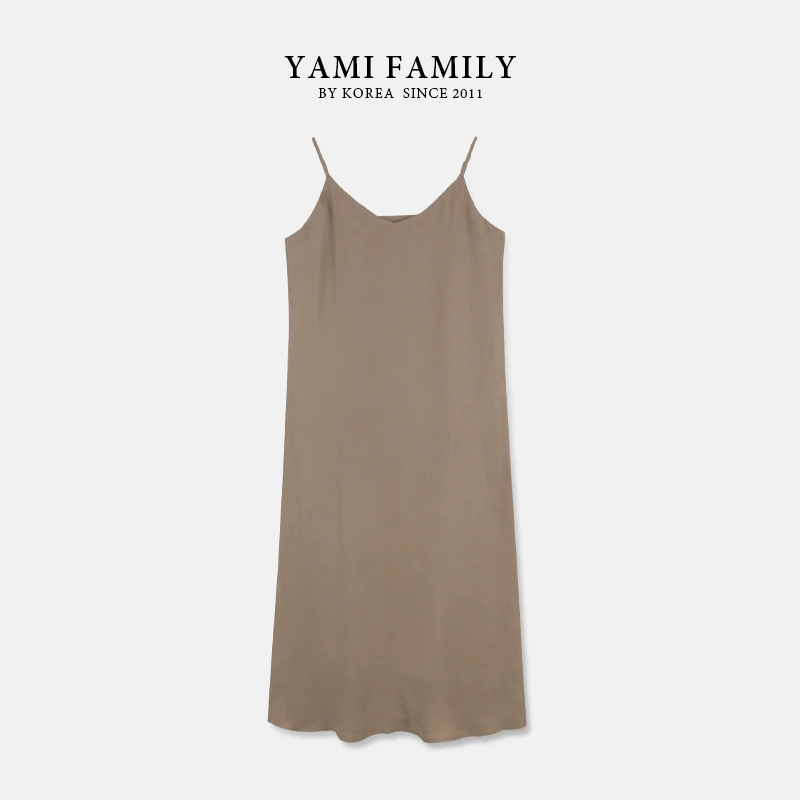 【柏林画室】YM LYQ 2301 女装吊带裙气质纯色打底女士简约舒适