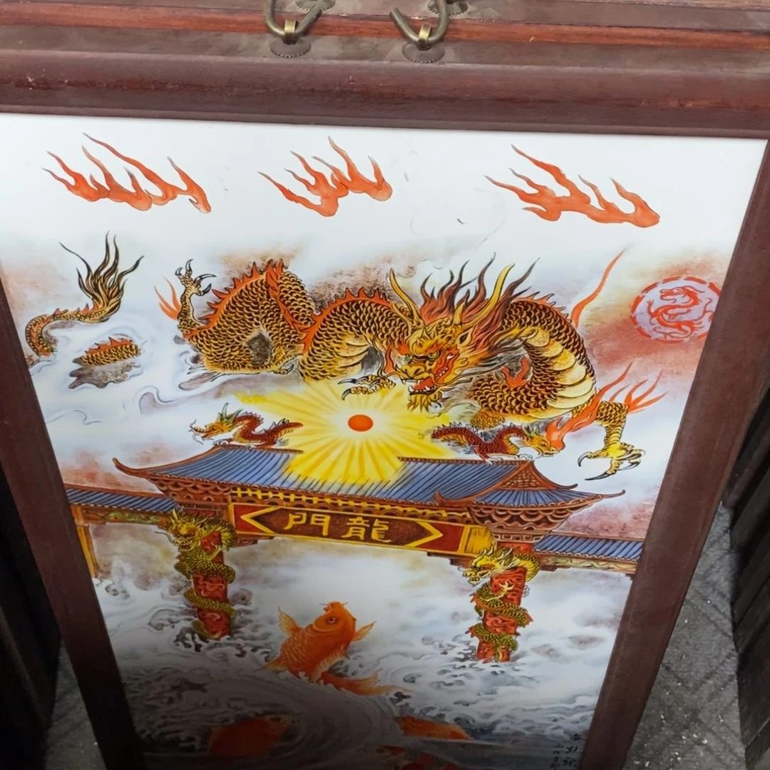 瓷片86*46 景德镇瓷板画柴窑烧制