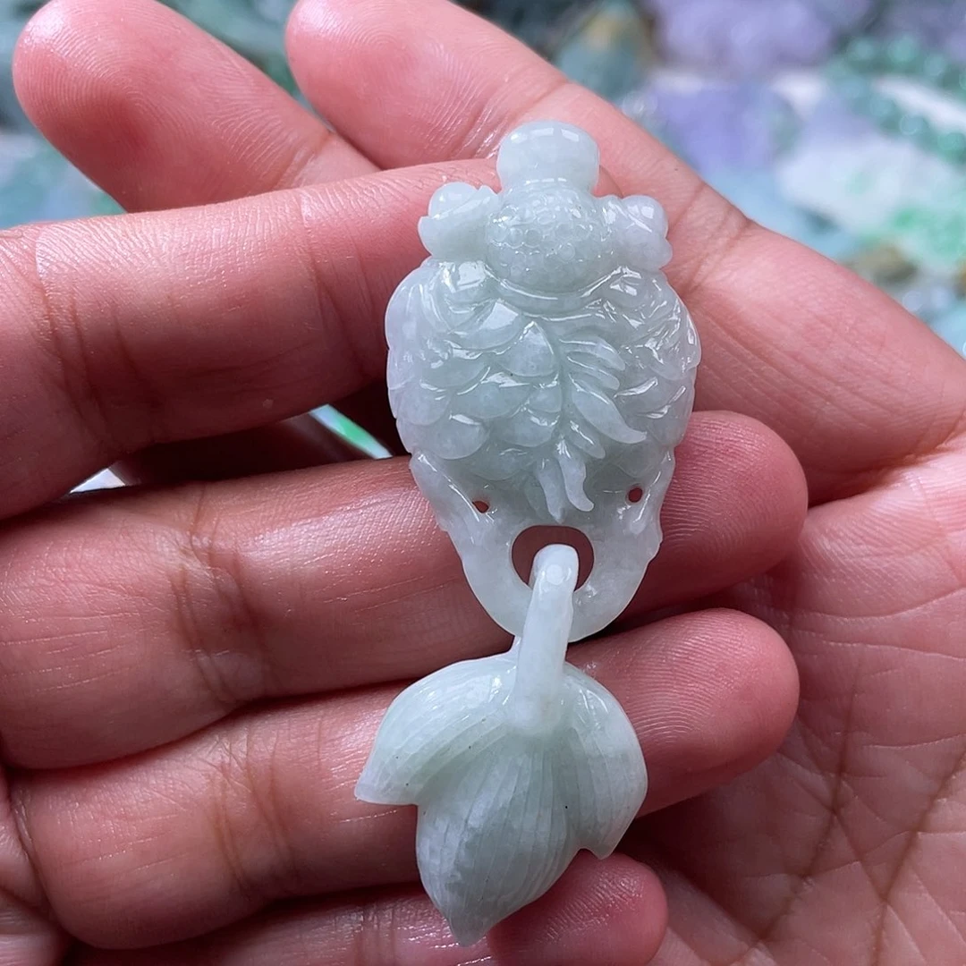 翡翠未镶嵌颈饰翡玉缘翡翠