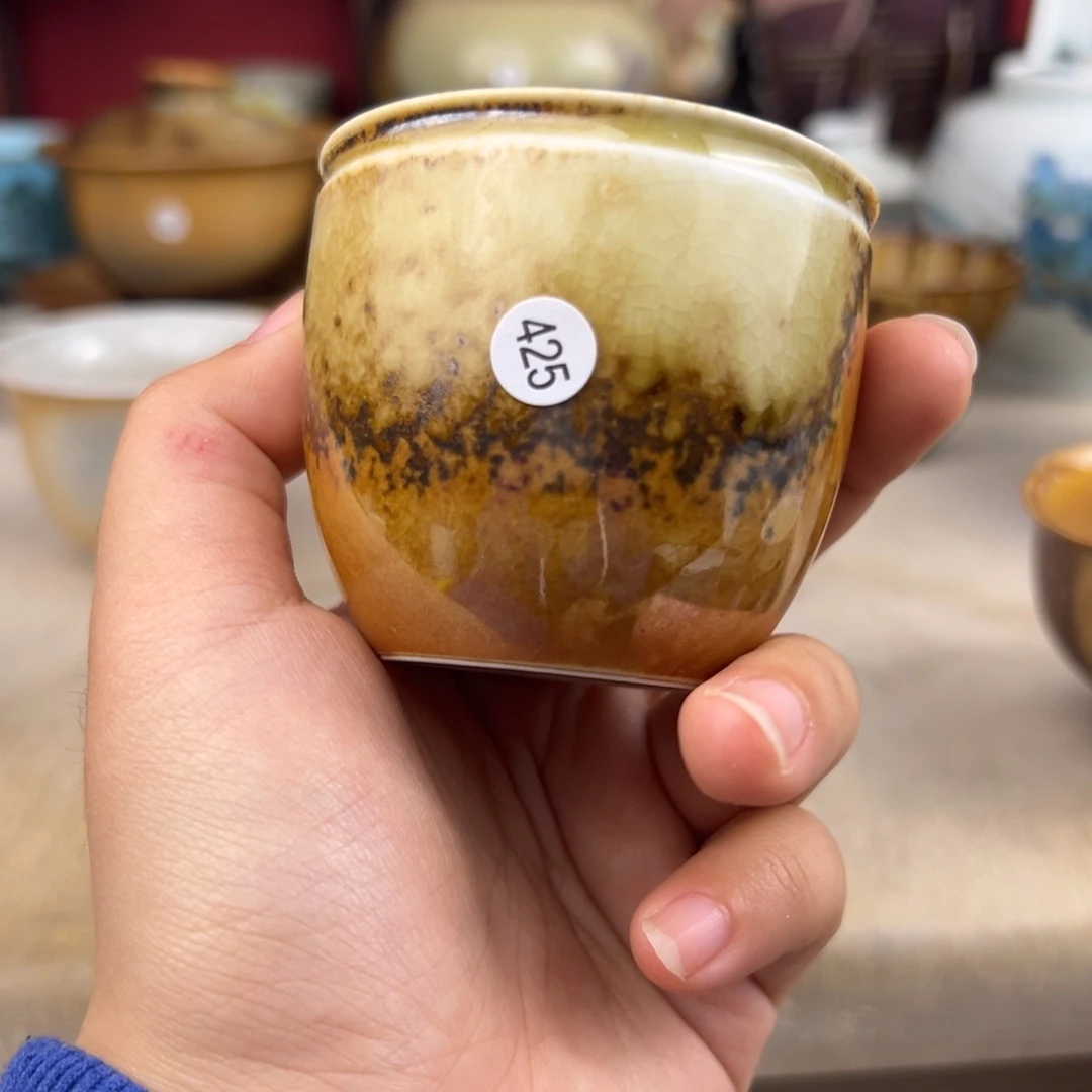 杯纯手工柴烧主人杯