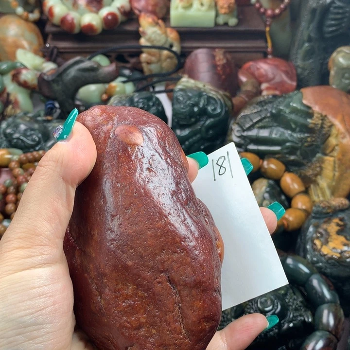 岫岩河磨玉（透闪石质玉）把件未镶嵌