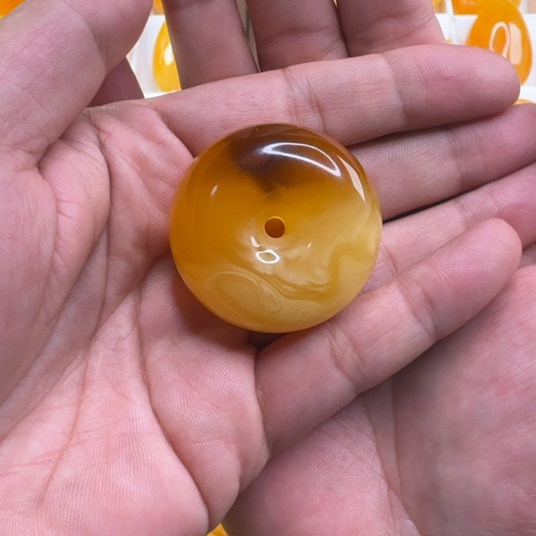 蜜蜡毛衣链未镶嵌