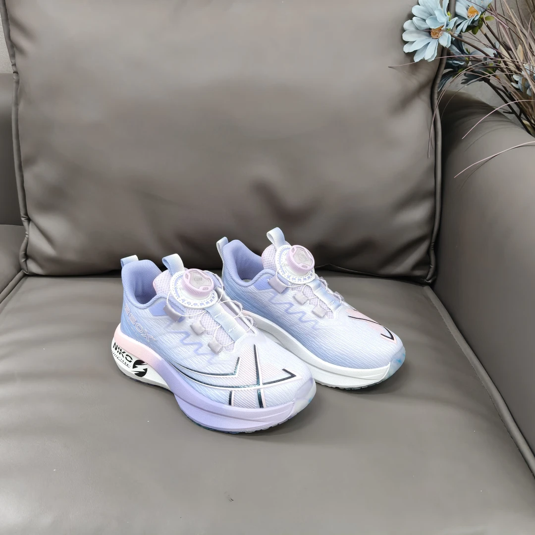 A6 B9670女童旋转纽扣舒适网面运动鞋