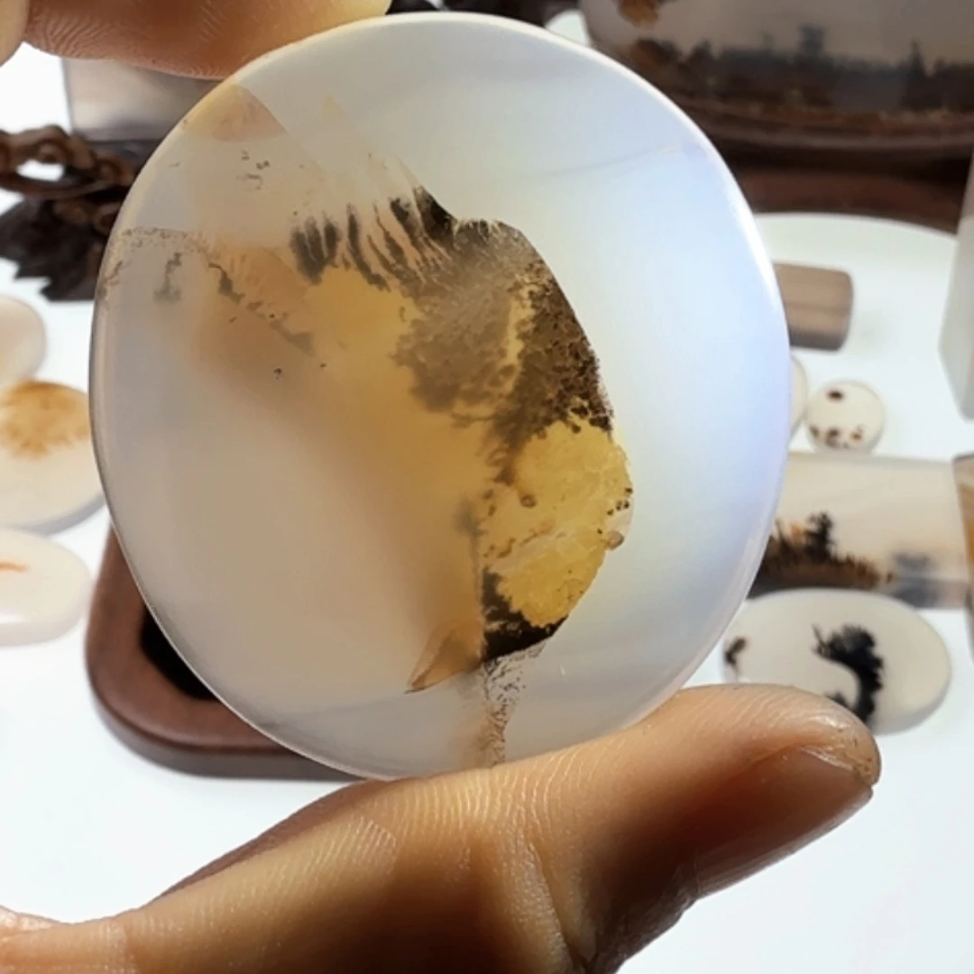 未镶嵌玛瑙/玉髓珠宝半成品