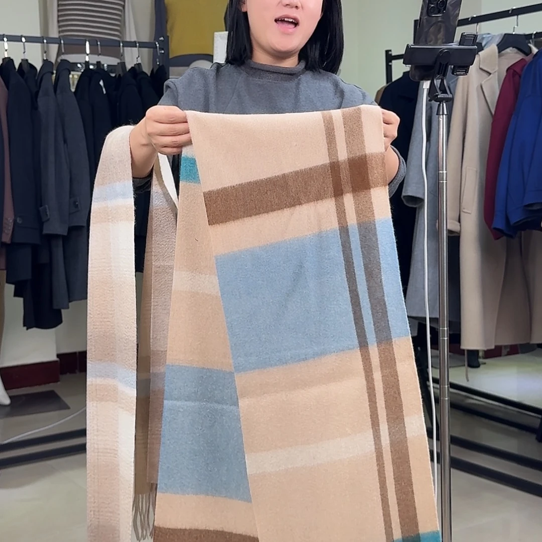 山羊绒纯羊绒保暖围巾065