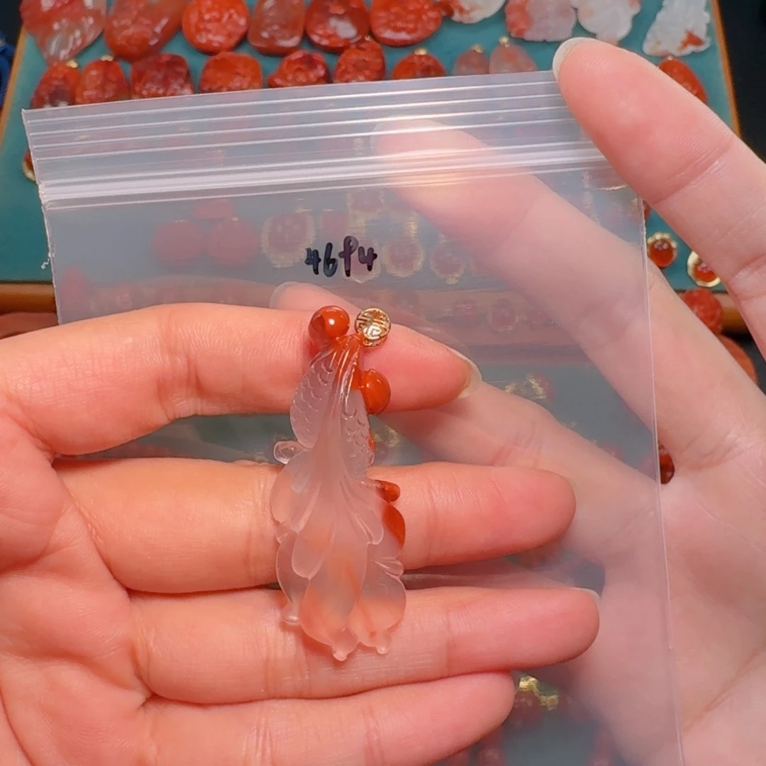 南红玛瑙南红18K金镶嵌