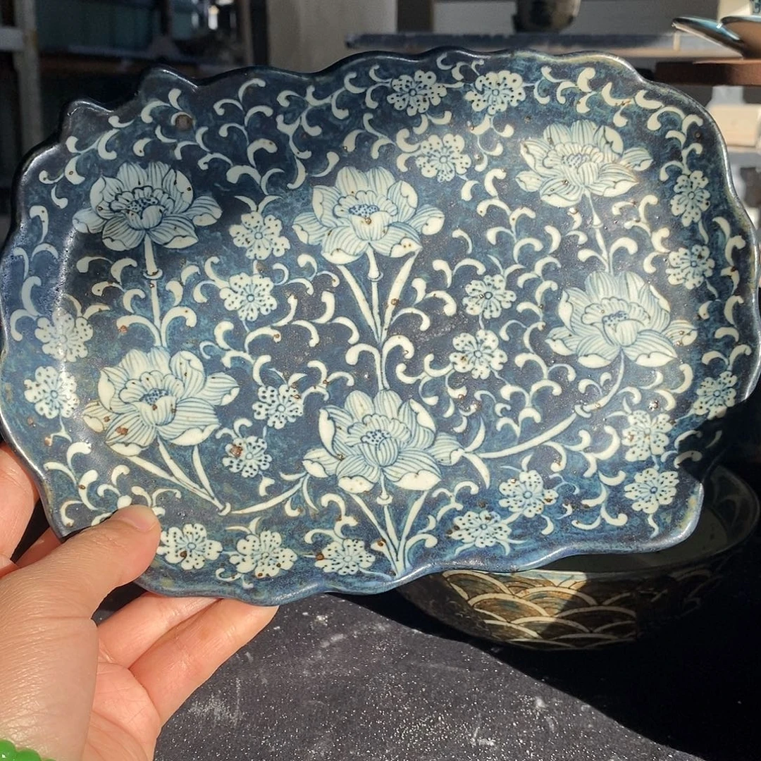 陶手工手绘青花高温陶瓷