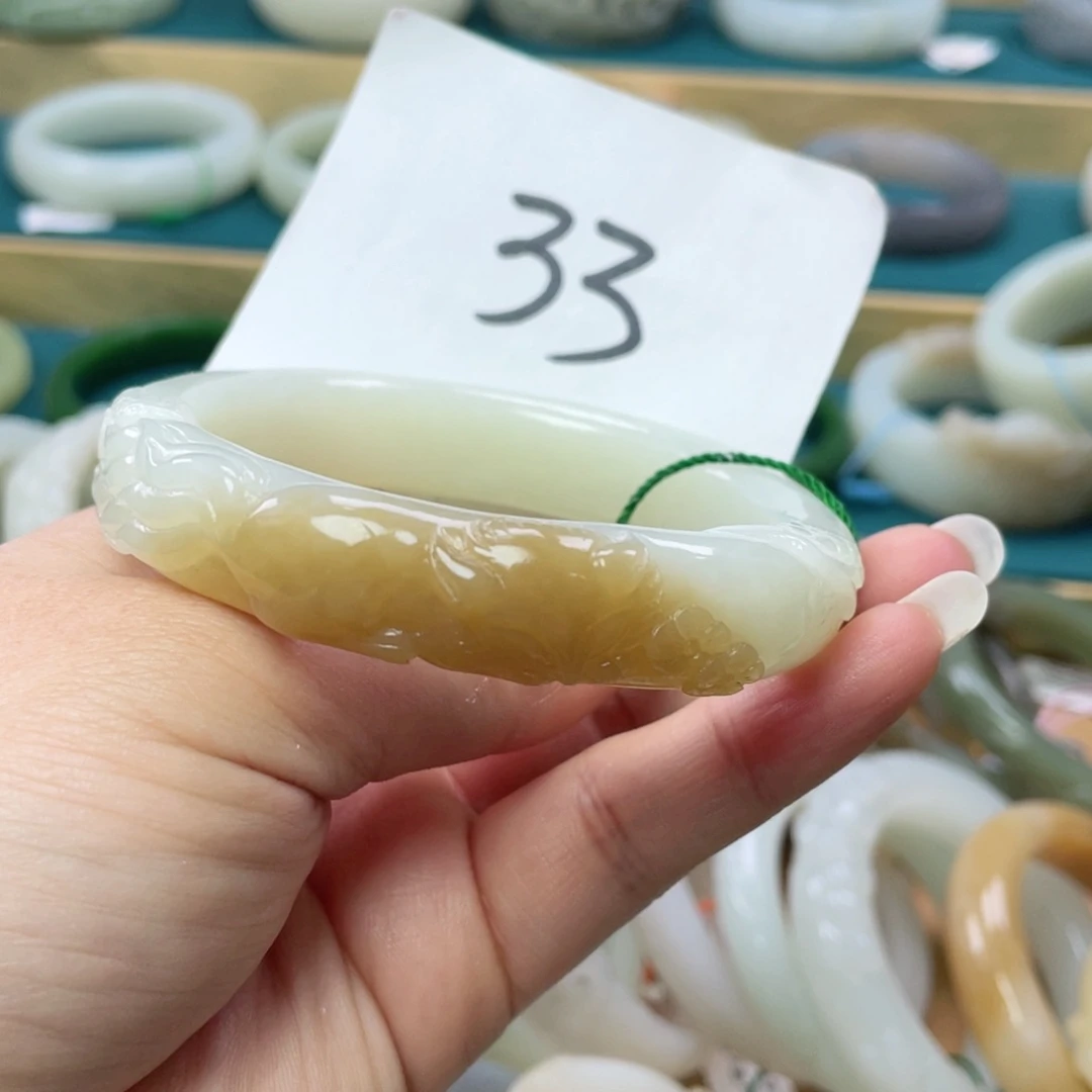 未镶嵌手镯和田玉圈口59