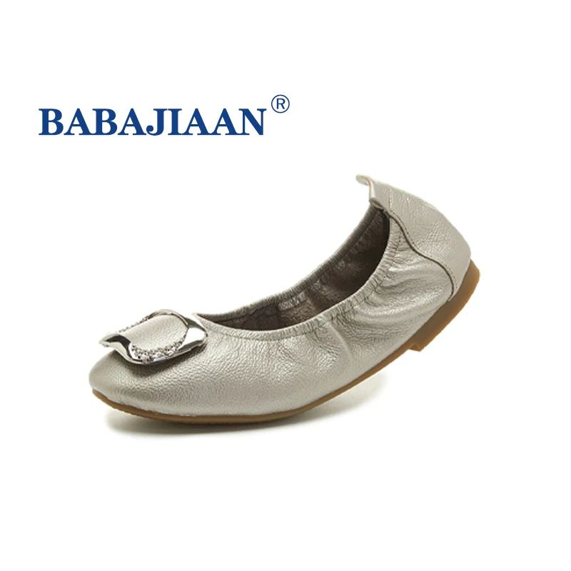 BABAJIAAN/软底2025新款妈妈鞋平底单鞋浅口蛋卷鞋
