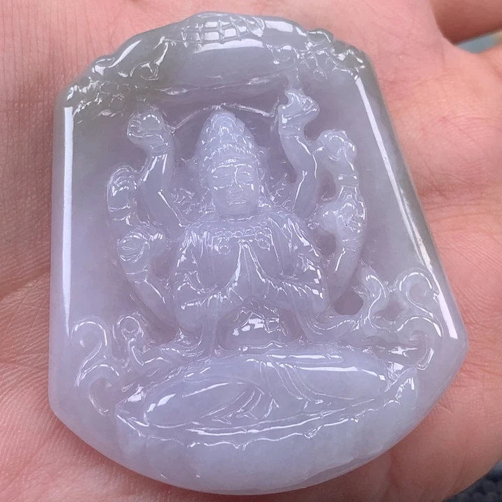 颈饰未镶嵌翡翠千手观音吊坠