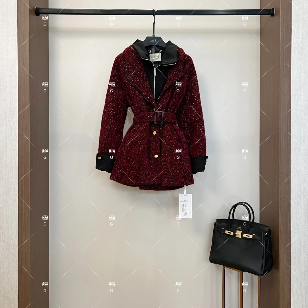 秋冬气质小香风时尚设计师中长款羽绒服 QD-2025509