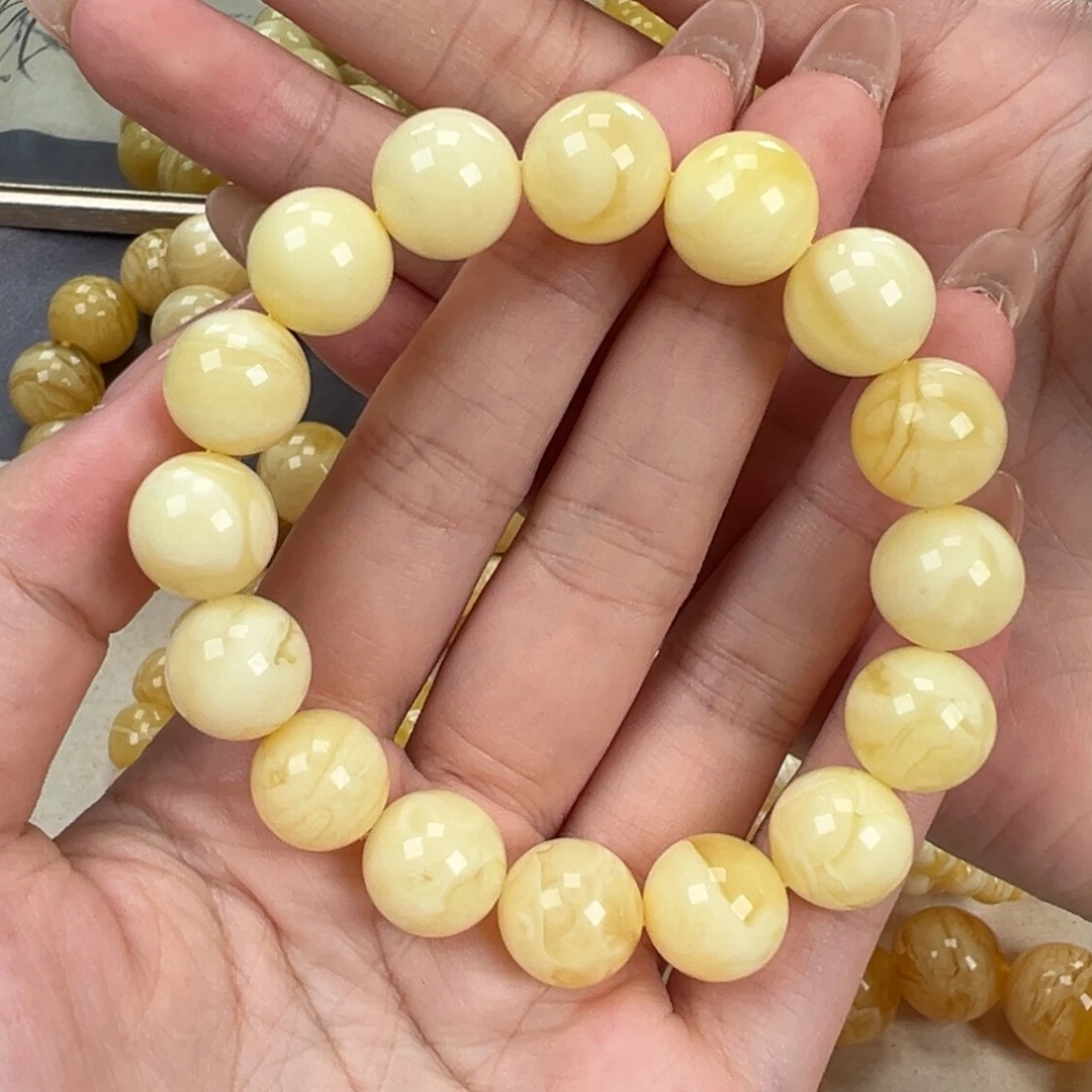 手链琥珀未镶嵌21白蜡