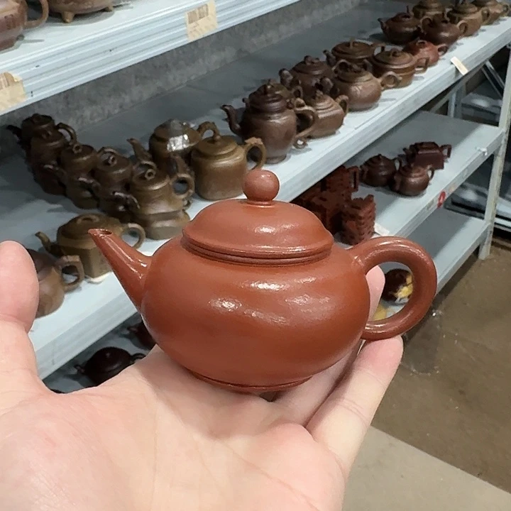 清***笑茶壶紫砂宜兴紫砂16