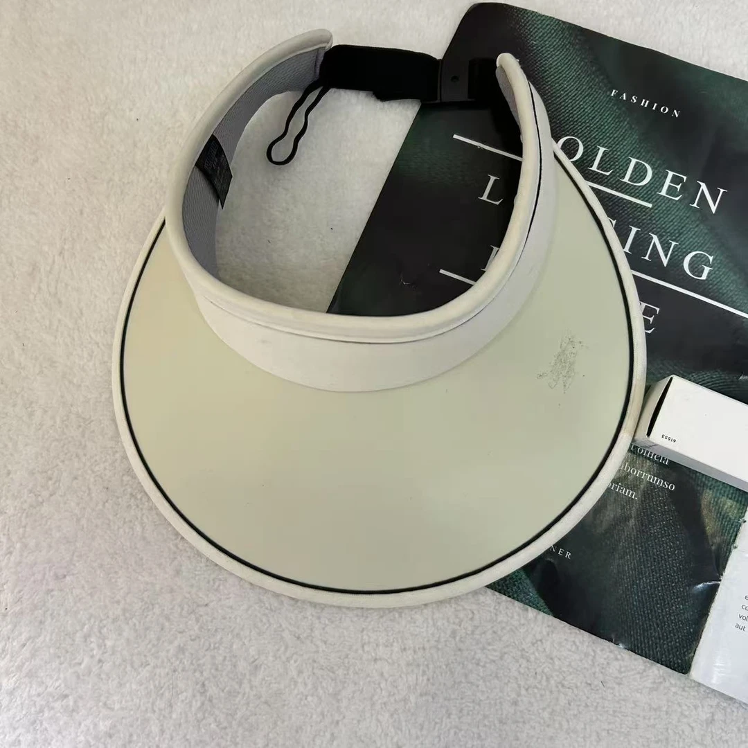 休闲百搭简约睫//毛//膏//女士夏季遮阳空顶防晒帽H4062