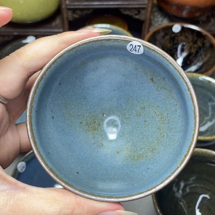 白***白茶盏建窑建盏主人杯微瑕