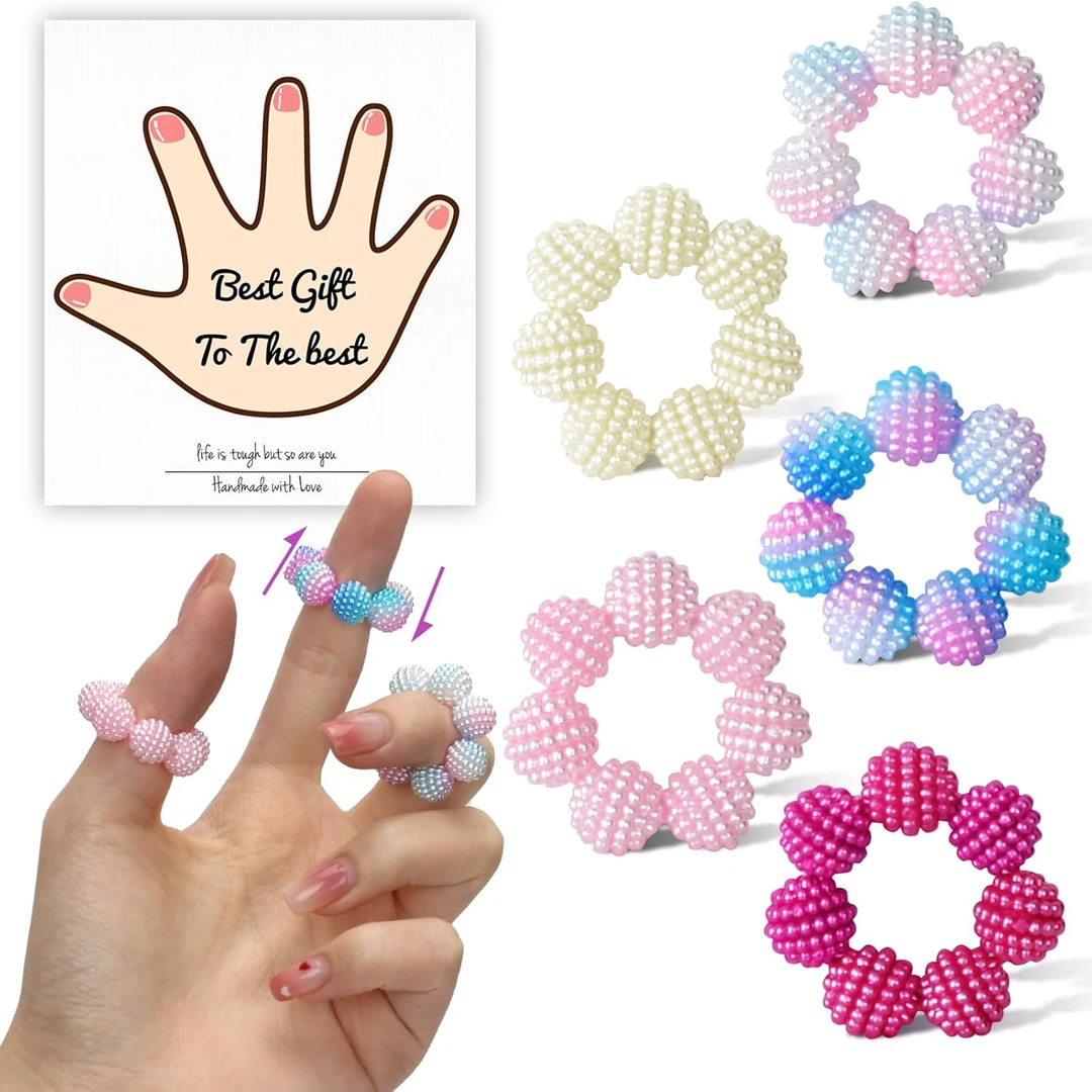 5串迷你手指按摩器成人解压玩具青少年放松休闲指尖玩具手部锻炼