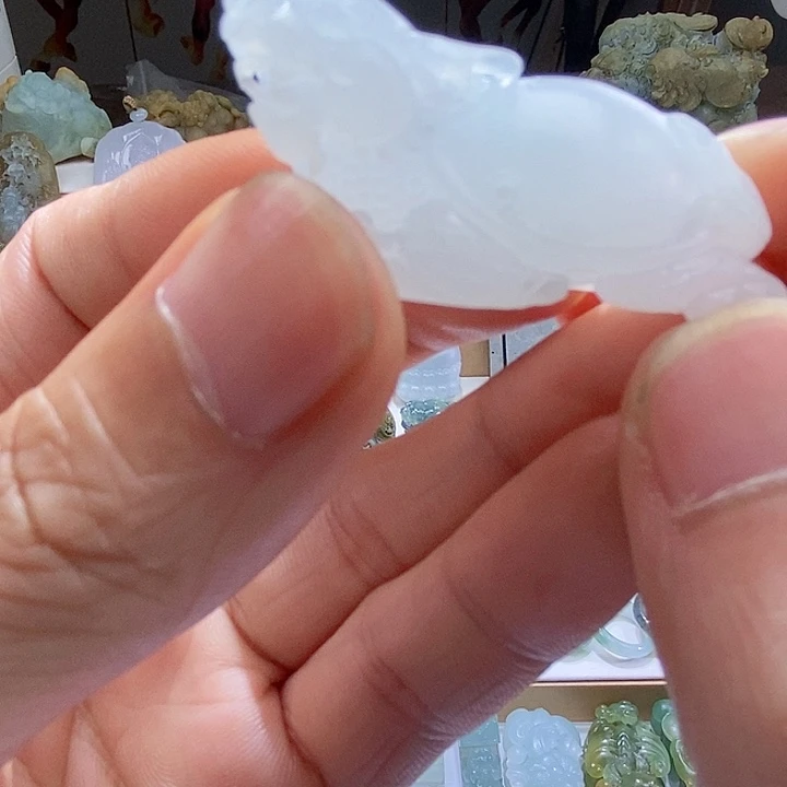 定制翡翠未镶嵌冰种龙龟