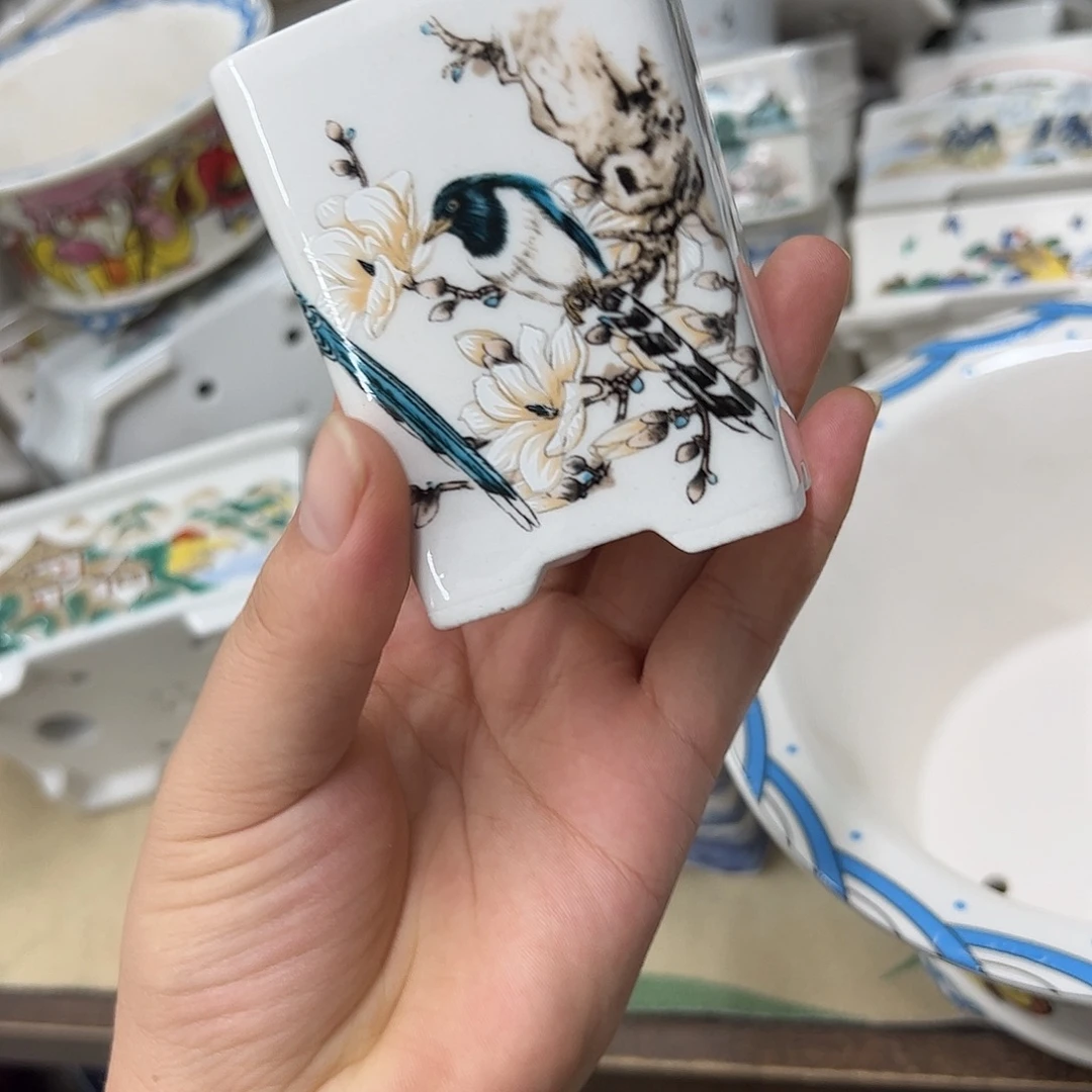 紫砂花盆015号瑕疵6/7cmm