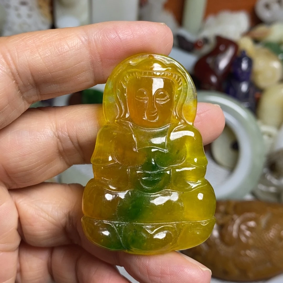 颈饰未镶嵌和田玉（糖玉）