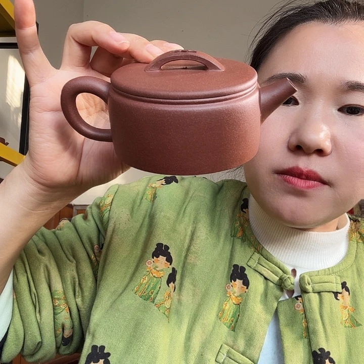 茶壶紫砂紫泥汉瓦200cc