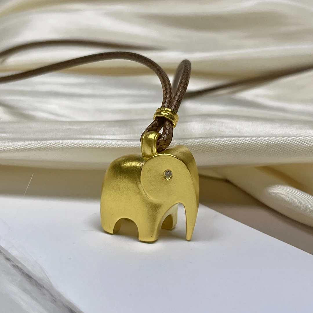 足金【几何象】吊坠18.74克