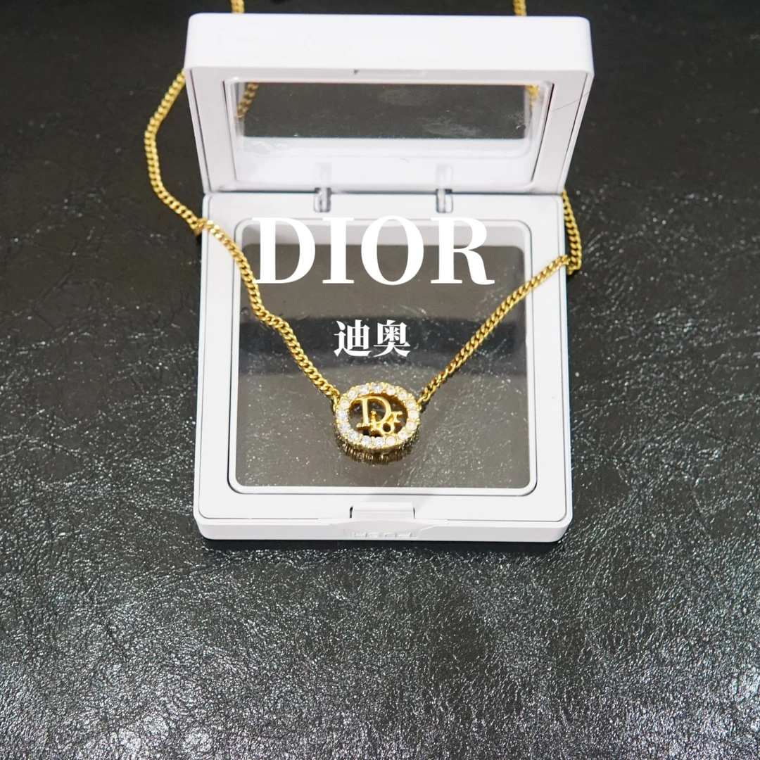 95新 DIOR/迪奥 小圆饼满钻项链/YZ10511001/1001
