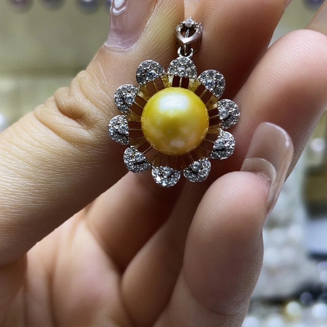 海水珍珠银S925镶嵌手绳