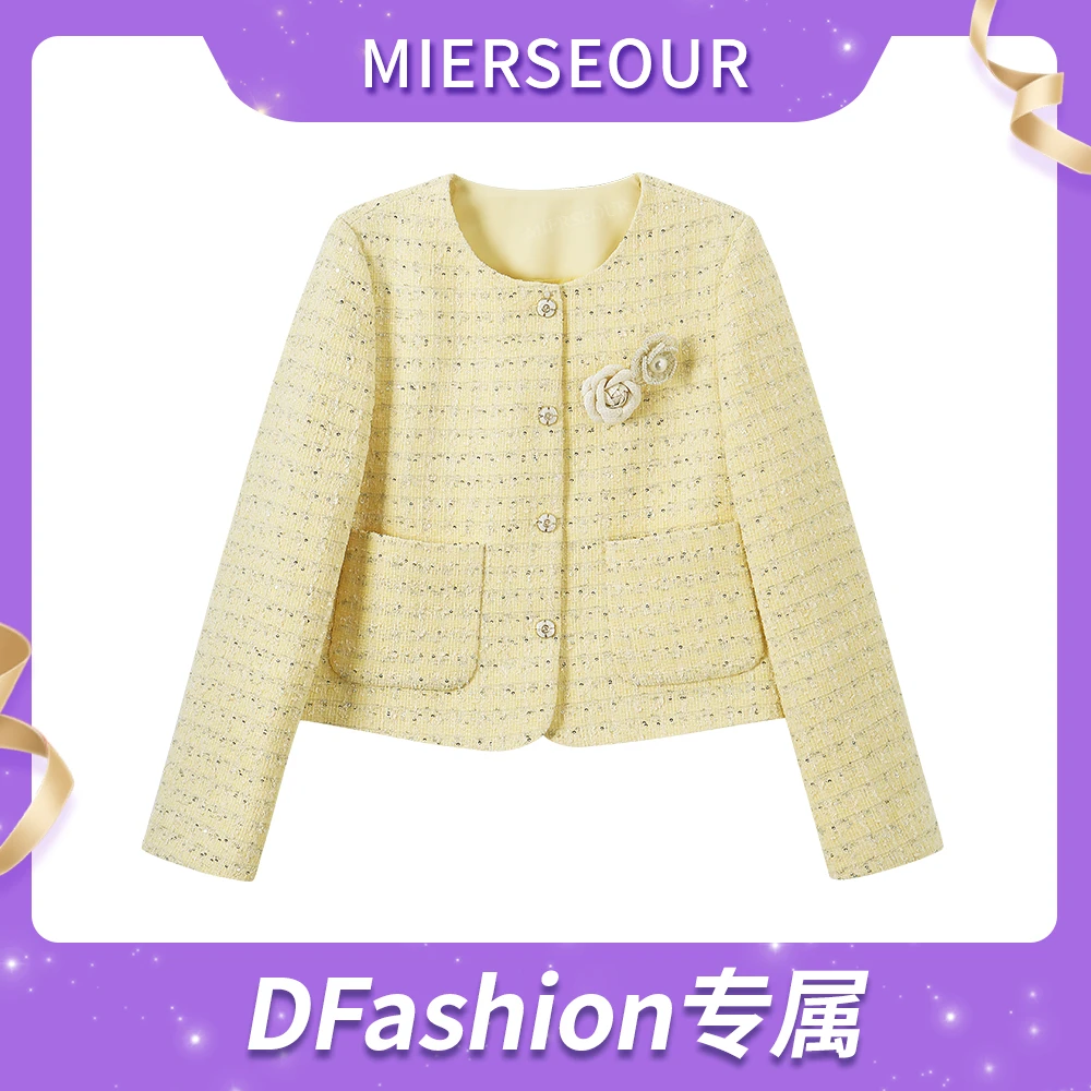 新款山茶花小香风重工短外套56A155