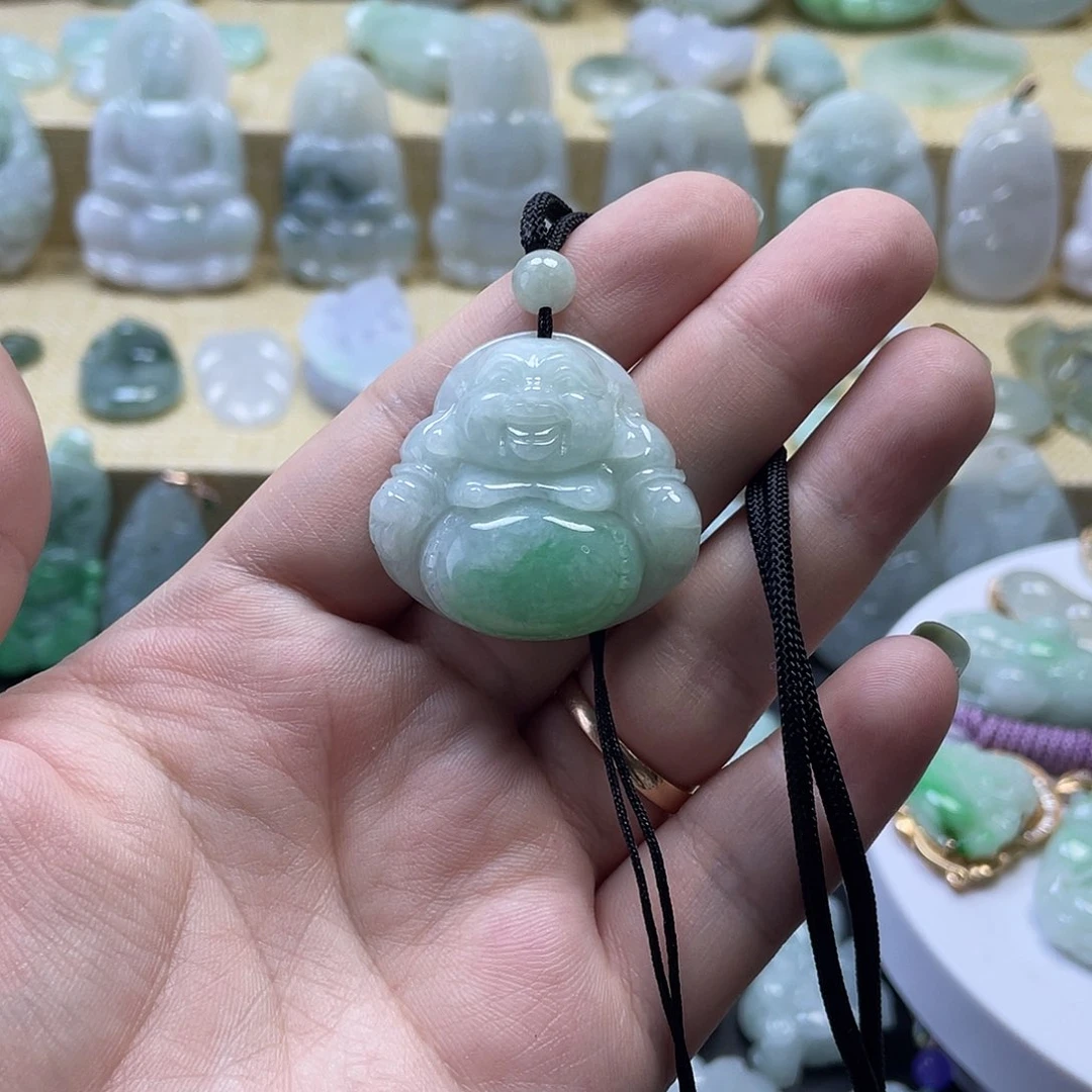 翡翠未镶嵌颈饰纯天然翡翠