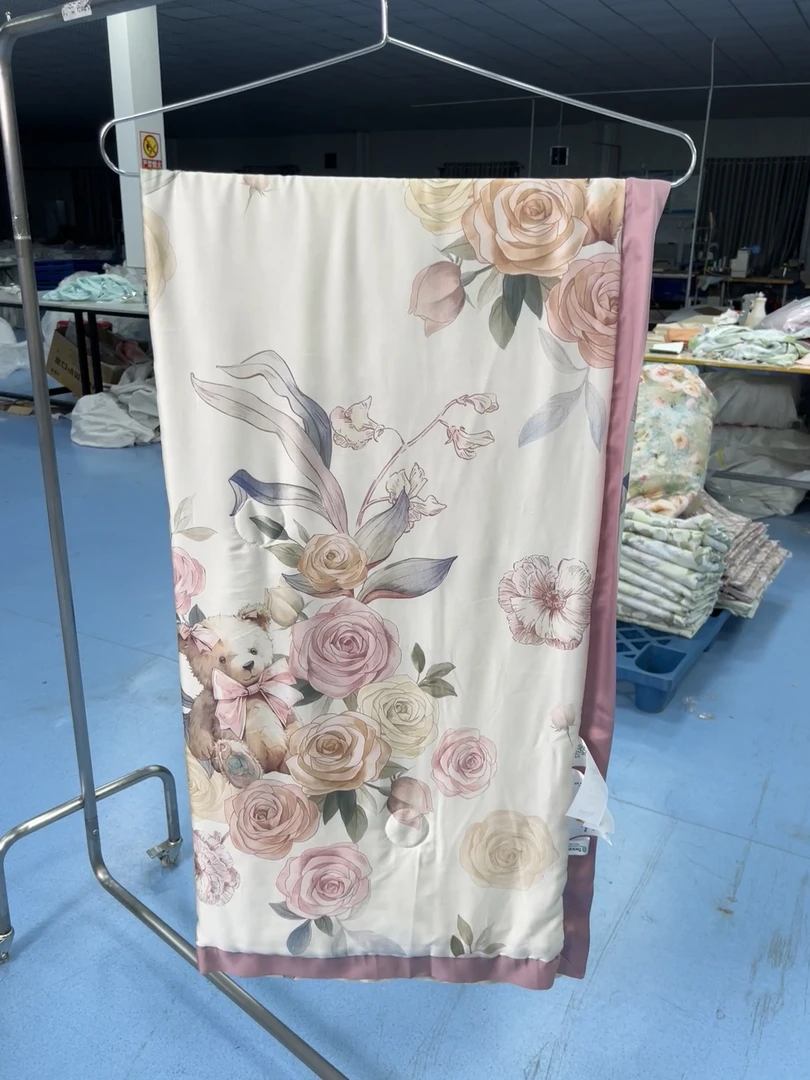 【夏凉被】天丝单人印花宽边夏凉被 薄款夏被轻奢