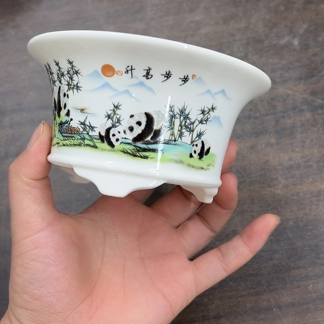 紫砂花盆421号瑕疵13/6.5cn缩釉介意勿拍