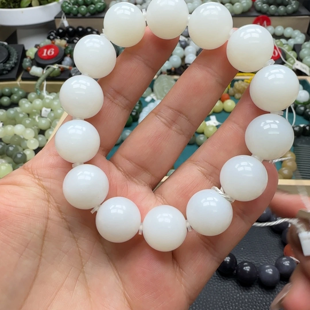 和田玉未镶嵌手链16