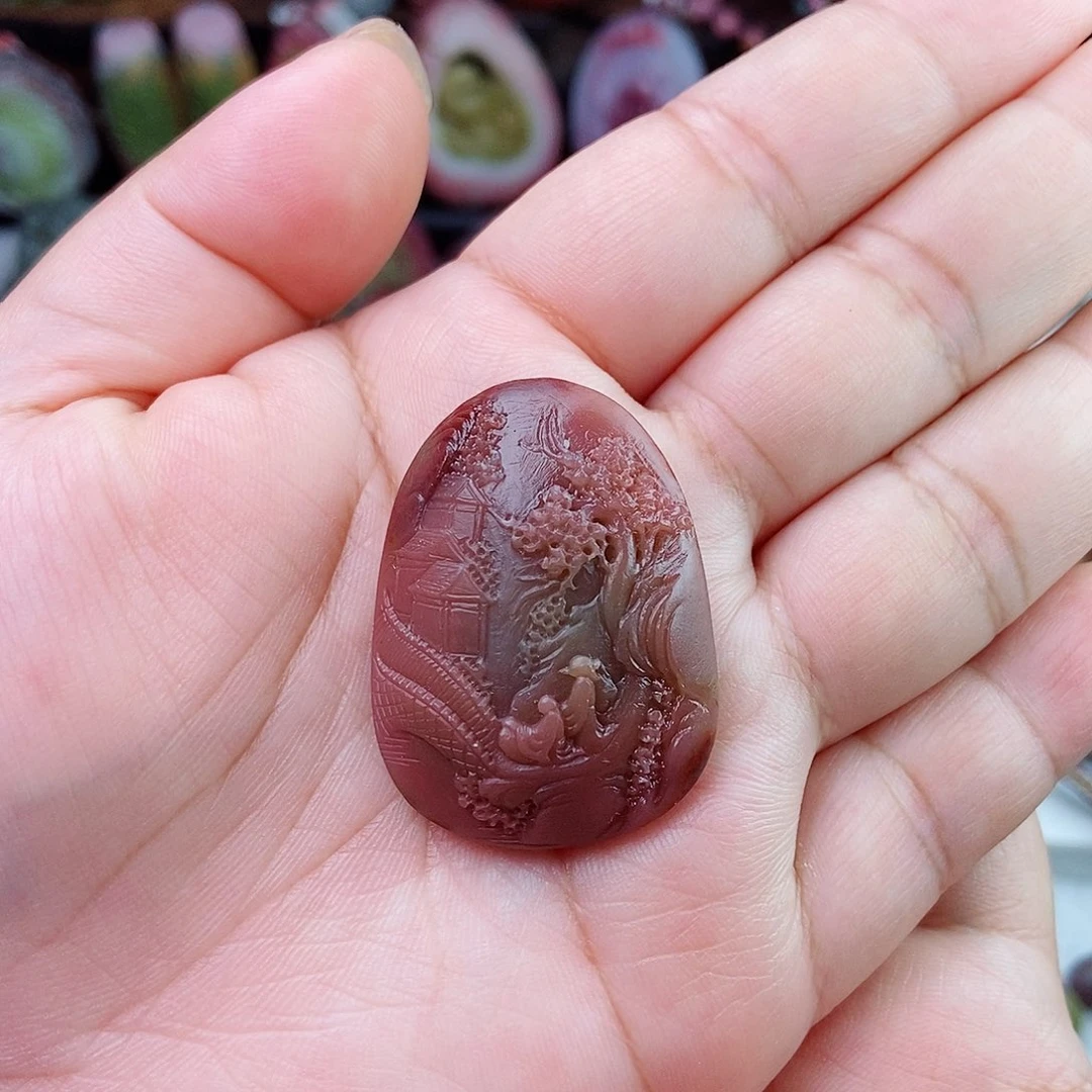 未镶嵌石英质玉（盐源）珠宝半成品