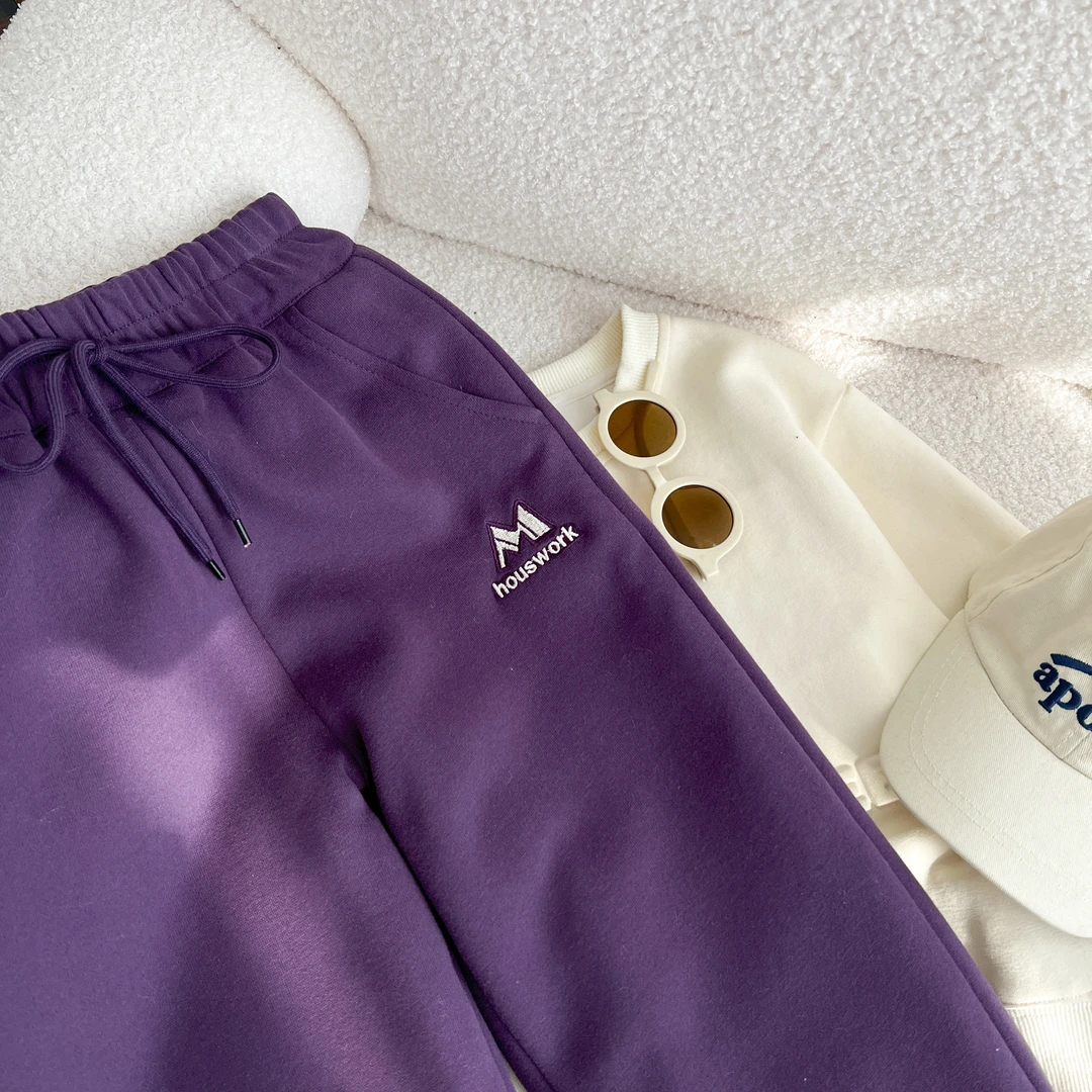 小菲特冬季棉裤女宝女童装6-12岁中大童儿童加厚运动裤JMKD36356