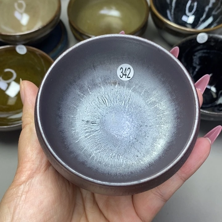 茶盏建窑建盏磨底柴烧主人杯