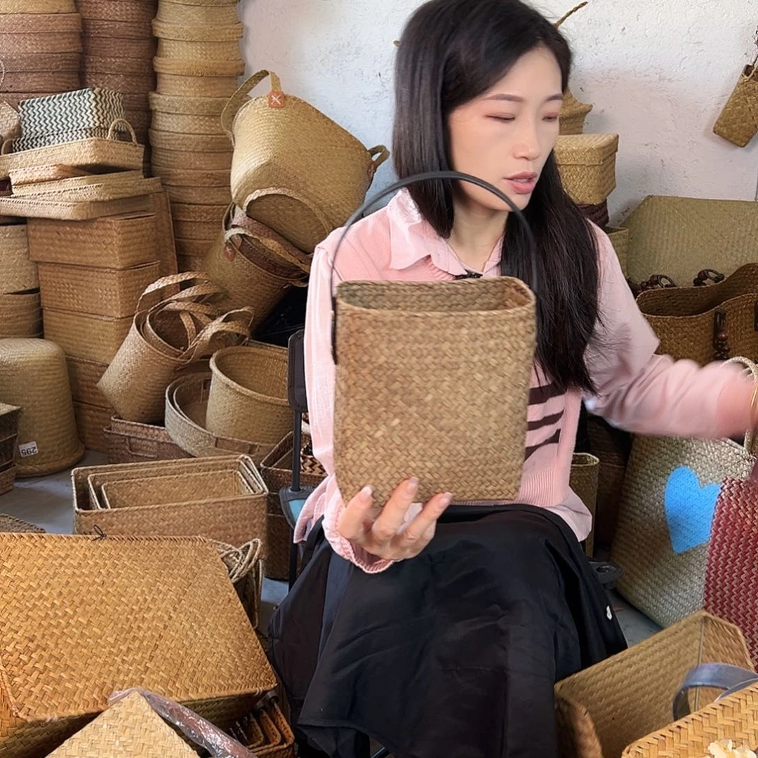 草编草编包/草编收纳盒微瑕疵