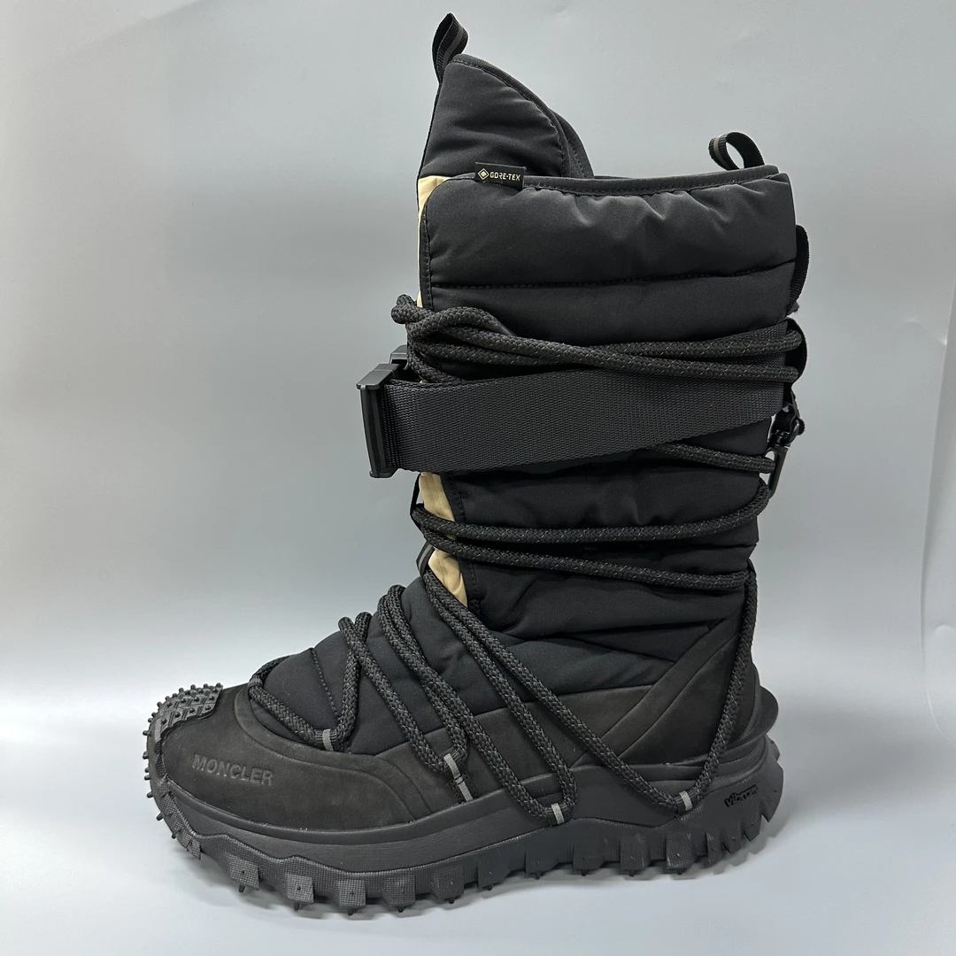 MONCLER/蒙口 mo098 黑棕卡扣靴 保暖舒适