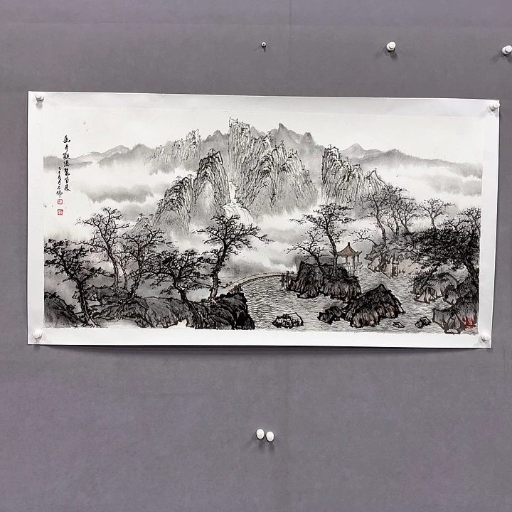 国画亲笔手绘放心去藏