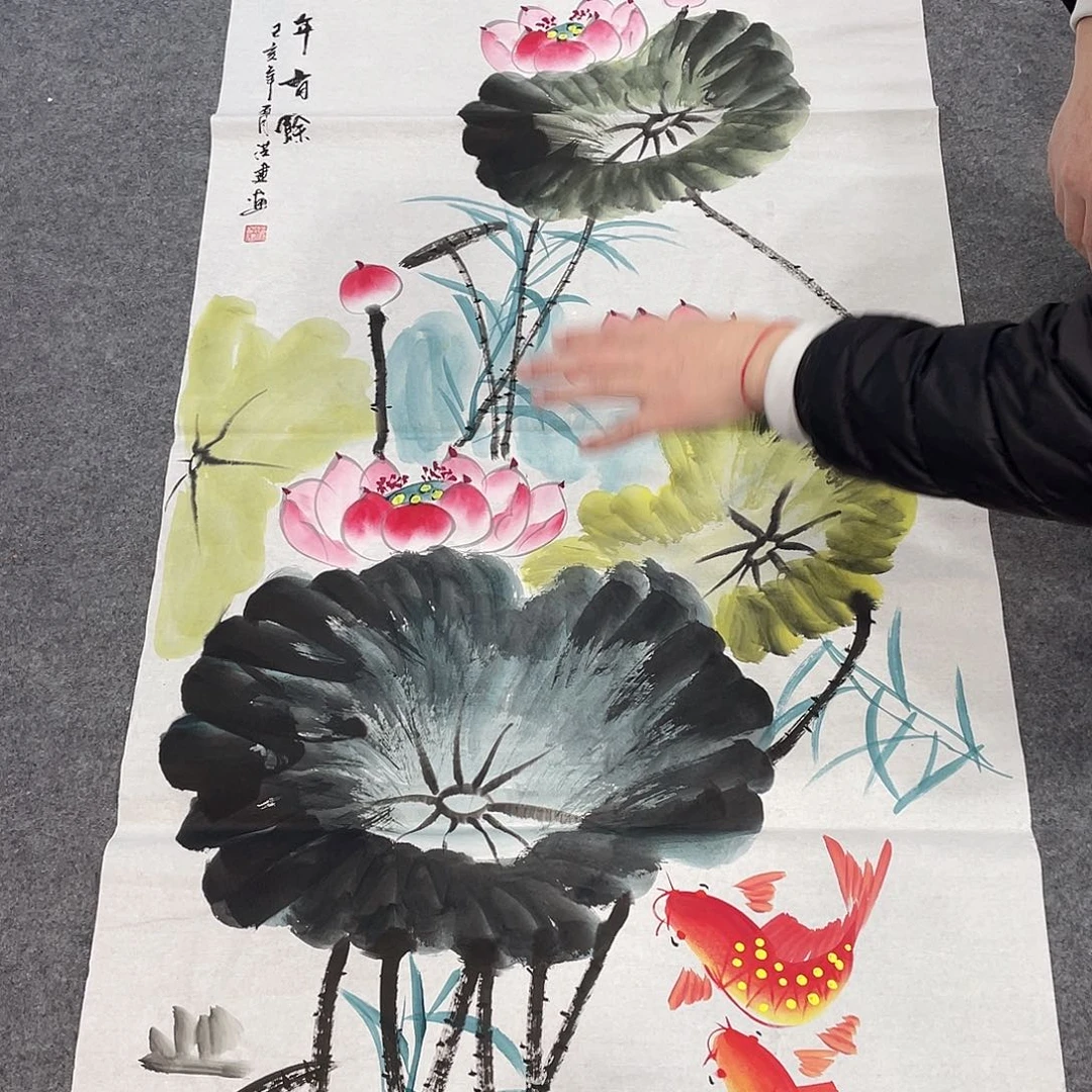 国画今天早上国画作品展示